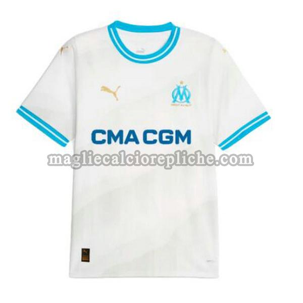 prima maglie calcio olympique marsiglia 2023 2024 thailandia bianco