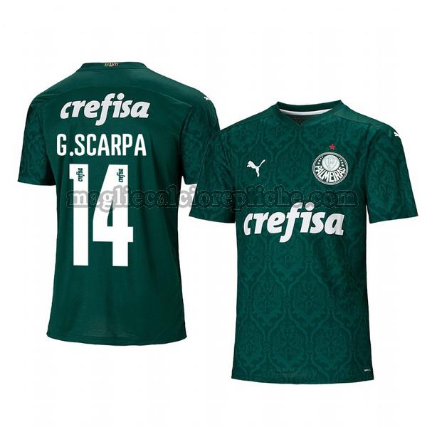 prima maglie calcio palmeiras 2020-2021 gustavo scarpa 14