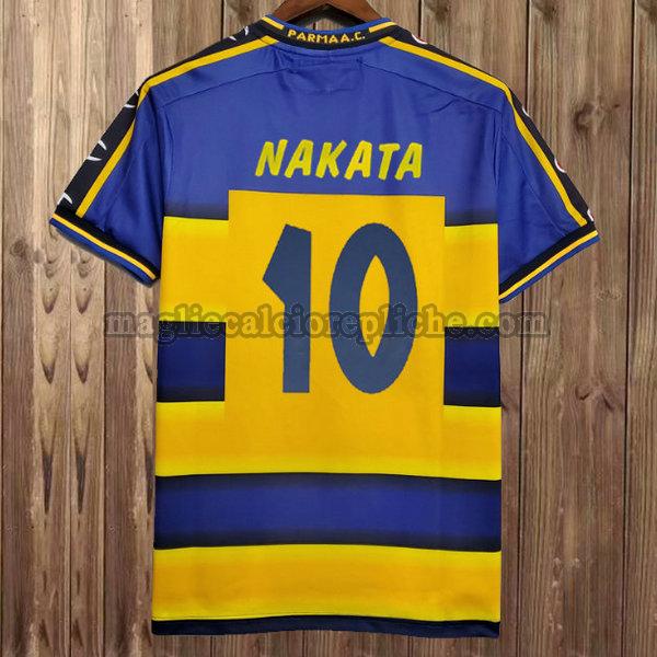 prima maglie calcio parma 2001-2002 nakata 10 giallo