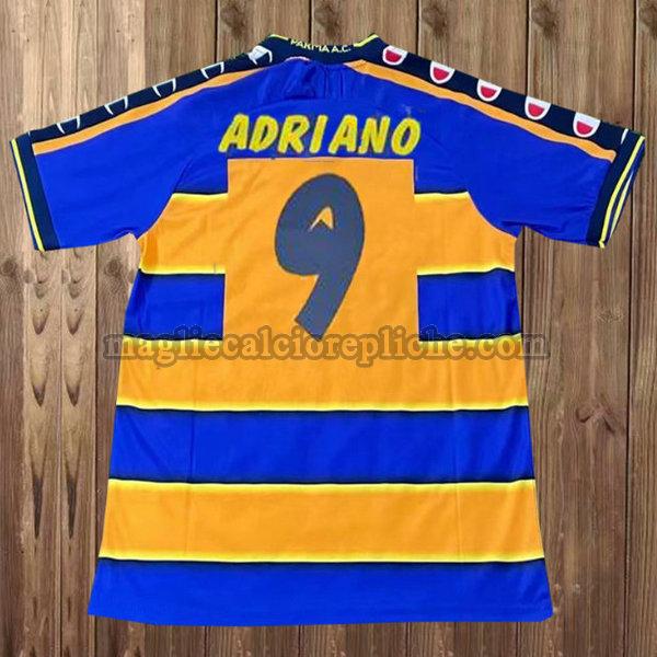 prima maglie calcio parma 2002-2003 adriano 9 blu