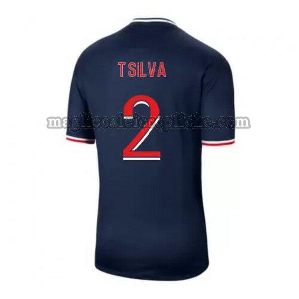 prima maglie calcio psg 2020-2021 t.silva 2