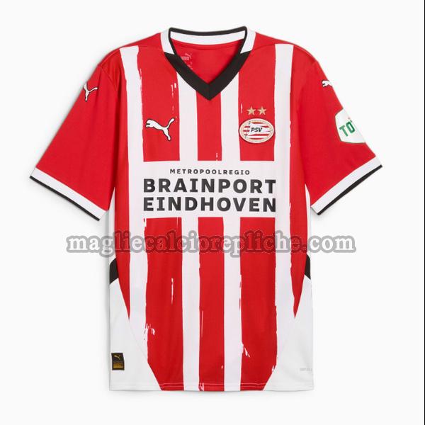 prima maglie calcio psv eindhoven 2024 2025 rosso nero