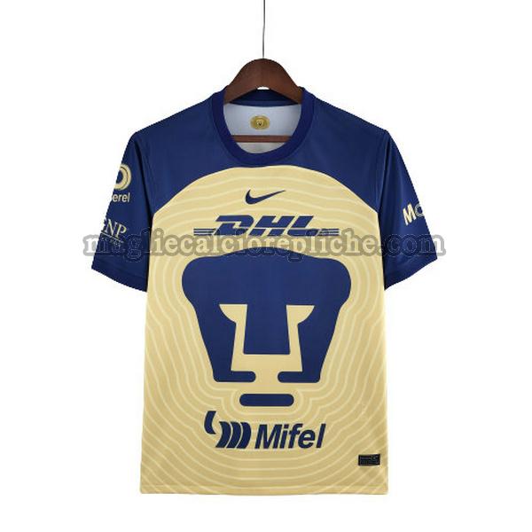 prima maglie calcio pumas unam 2022 2023 thailandia giallo blu