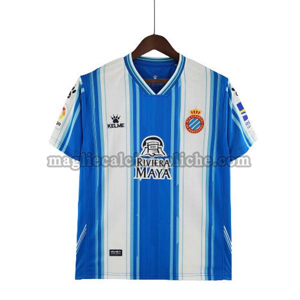 prima maglie calcio rcd espanyol 2022 2023 thailandia blu bianco