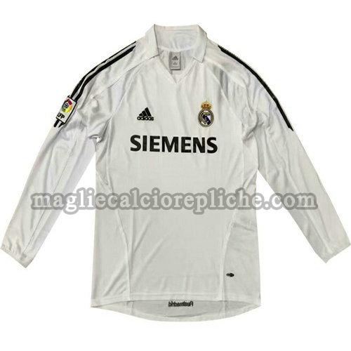 prima maglie calcio real madrid 2005 2006 manica lunga