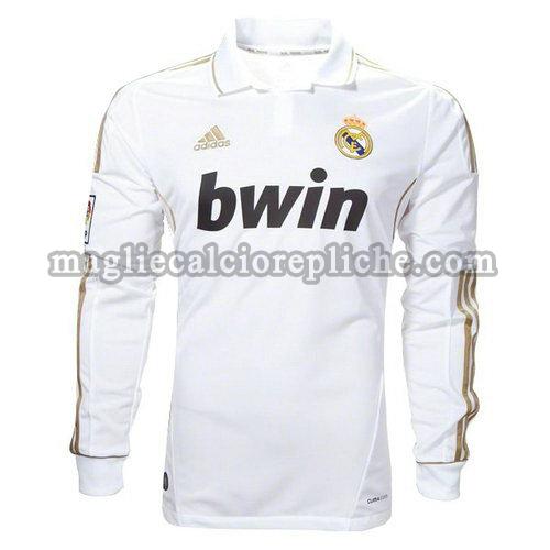 prima maglie calcio real madrid 2011 2012 manica lunga