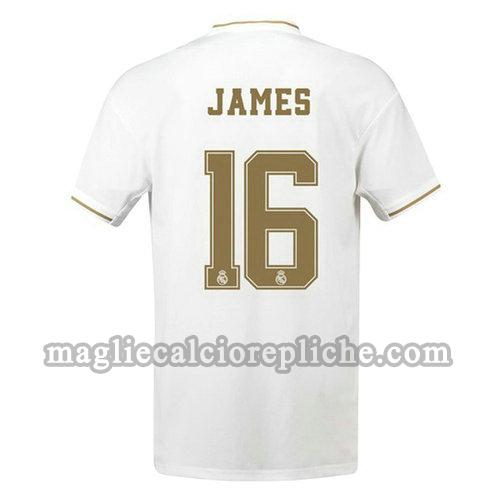 prima maglie calcio real madrid 2019-2020 james 16