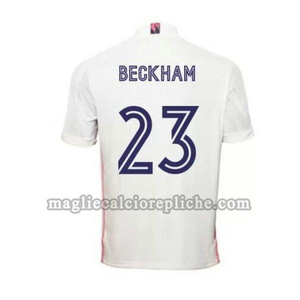 prima maglie calcio real madrid 2020-2021 beckham 23