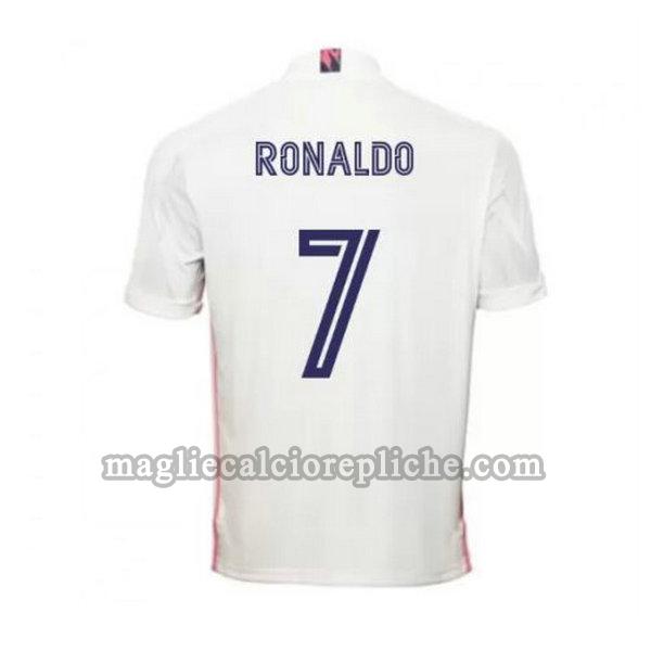 prima maglie calcio real madrid 2020-2021 ronaldo 7