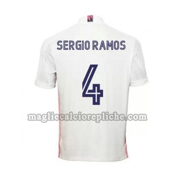 prima maglie calcio real madrid 2020-2021 sergio ramos 4