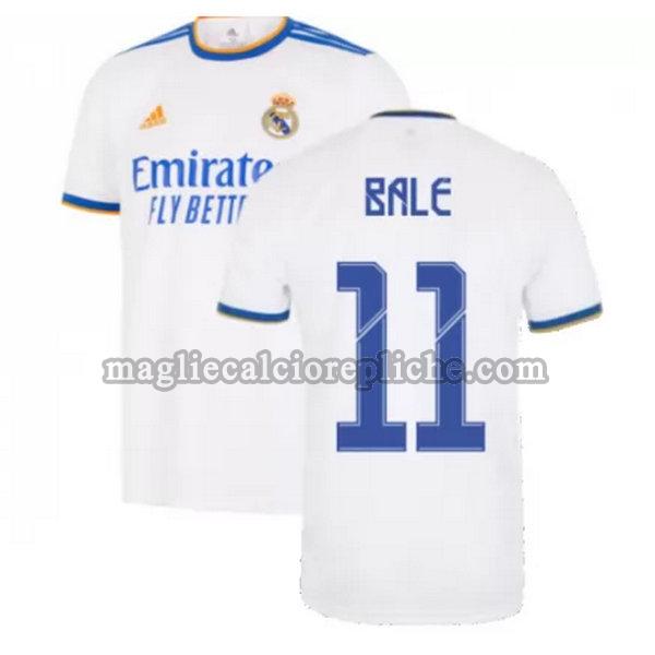 prima maglie calcio real madrid 2021 2022 bale 11 bianco