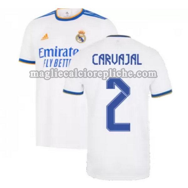 prima maglie calcio real madrid 2021 2022 carvajal 2 bianco