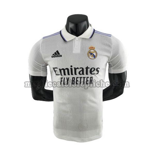 prima maglie calcio real madrid 2022 2023 player bianco