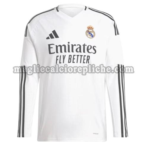 prima maglie calcio real madrid 2024 2025 manica lunga bianco