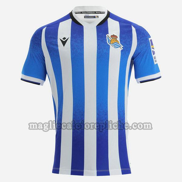 prima maglie calcio real sociedad 2021 2022 thailandia blu bianco