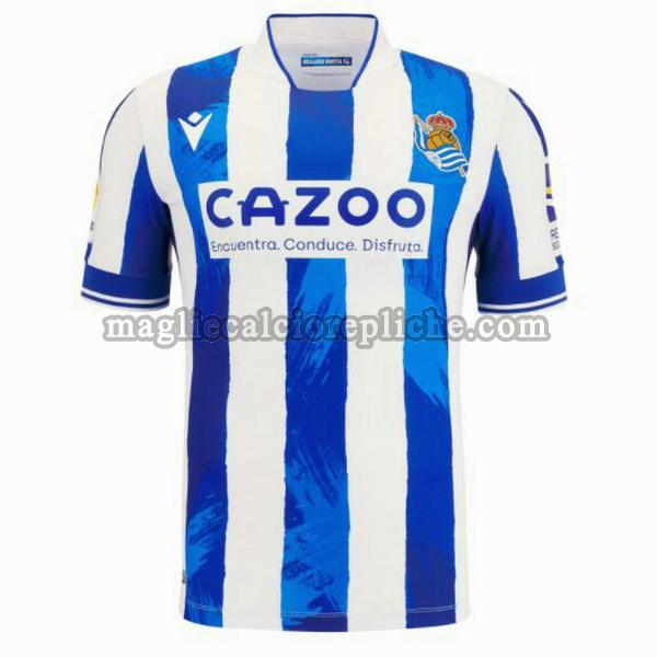 prima maglie calcio real sociedad 2022 2023 blu bianco