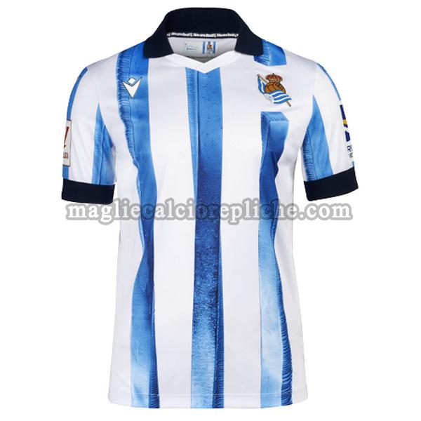 prima maglie calcio real sociedad 2023 2024 thailandia bianco blu