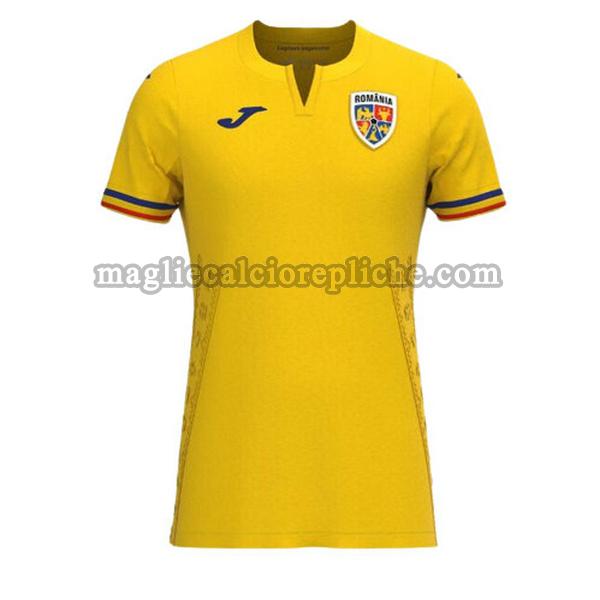prima maglie calcio rumania 2023 thailandia giallo