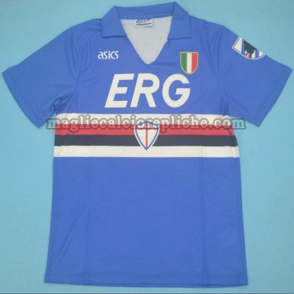 prima maglie calcio sampdoria 1991-1992 blu