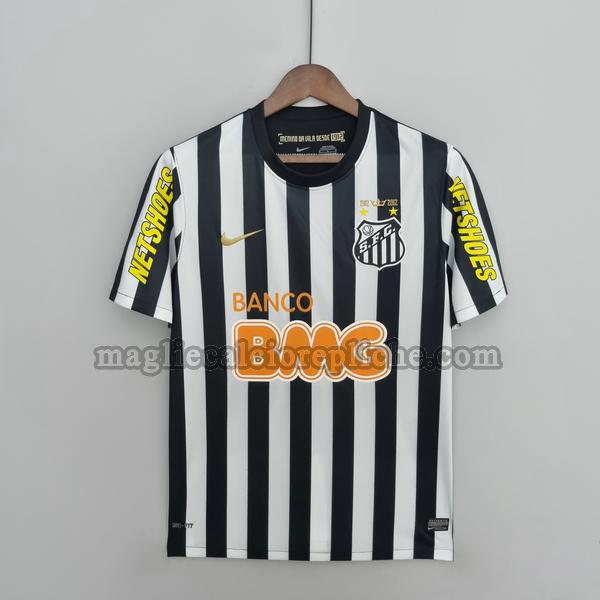 prima maglie calcio santos 2013 nero bianco