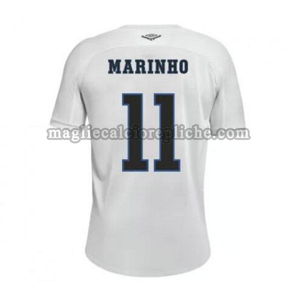 prima maglie calcio santos fc 2020-2021 marinho 11 bianco