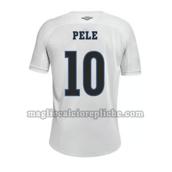 prima maglie calcio santos fc 2020-2021 pele 10 bianco