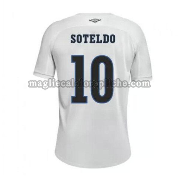 prima maglie calcio santos fc 2020-2021 soteldo 10 bianco