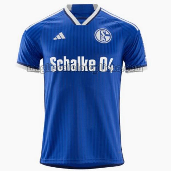 prima maglie calcio schalke 04 2023 2024 thailandia blu