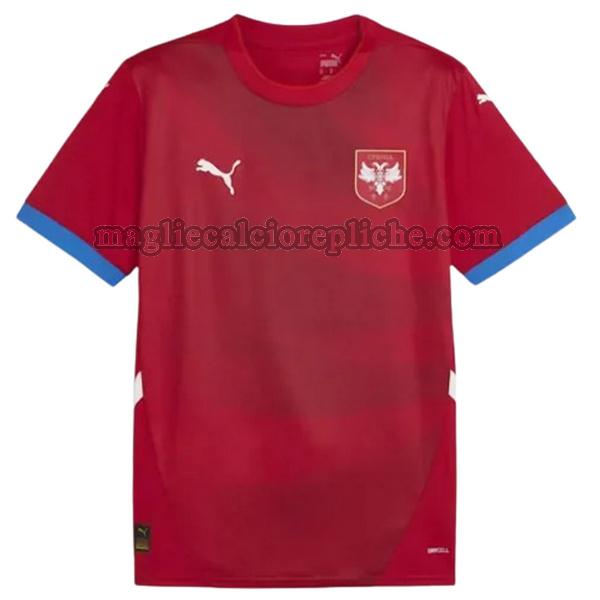 prima maglie calcio serbia 2024 thailandia rosso