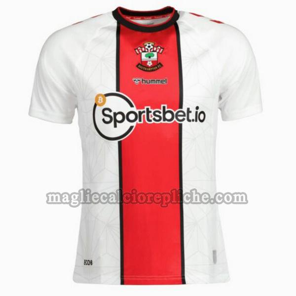 prima maglie calcio southampton 2022 2023 thailandia bianco rosso