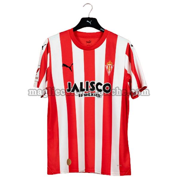 prima maglie calcio sporting gijón 2023 2024 thailandia rosso bianco