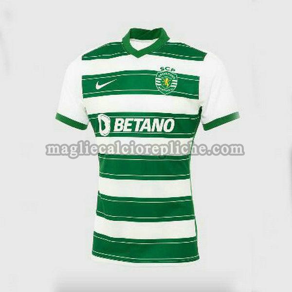 prima maglie calcio sporting lisbona 2021 2022 thailandia verde bianco