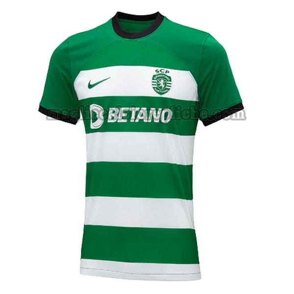 prima maglie calcio sporting lisbona 2023 2024 thailandia verde bianco