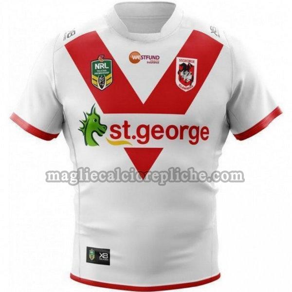 prima maglie calcio st george illawarra dragons 2018 bianco