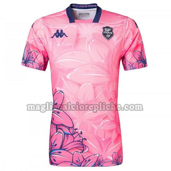 prima maglie calcio stade francais 2021 rosa