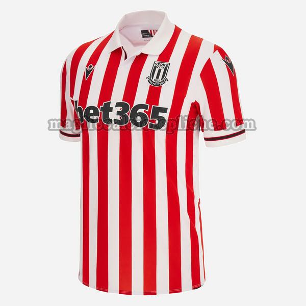 prima maglie calcio stoke city 2023 2024 thailandia bianco rosso