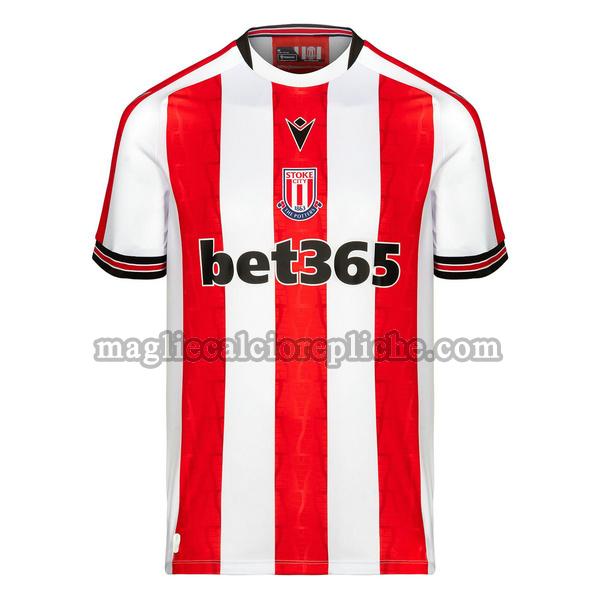 prima maglie calcio stoke city 2024 2025 thailandia bianco rosso