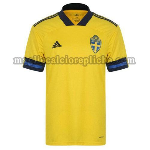 prima maglie calcio svezia 2019-2020 thailandia