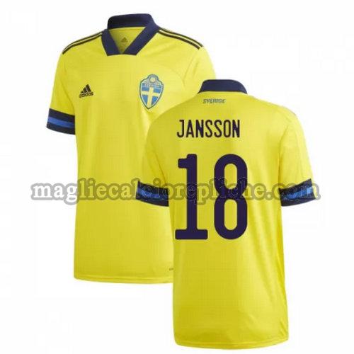 prima maglie calcio svezia 2020 jansson 18