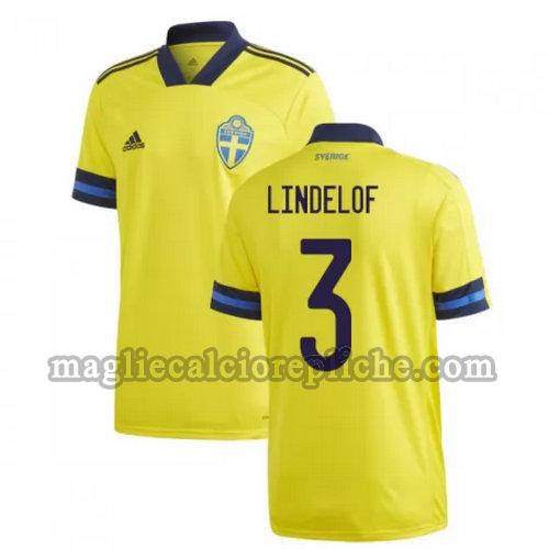 prima maglie calcio svezia 2020 lindelof 3