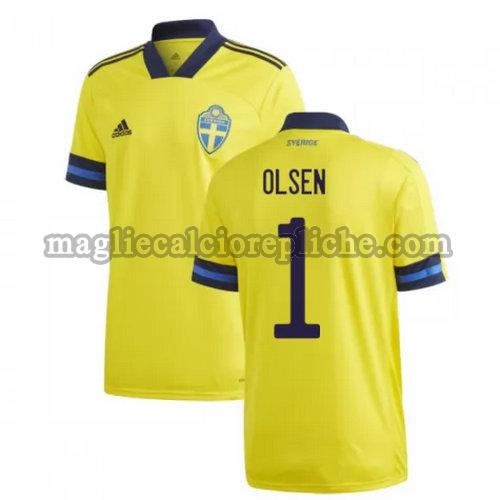 prima maglie calcio svezia 2020 olsen 1