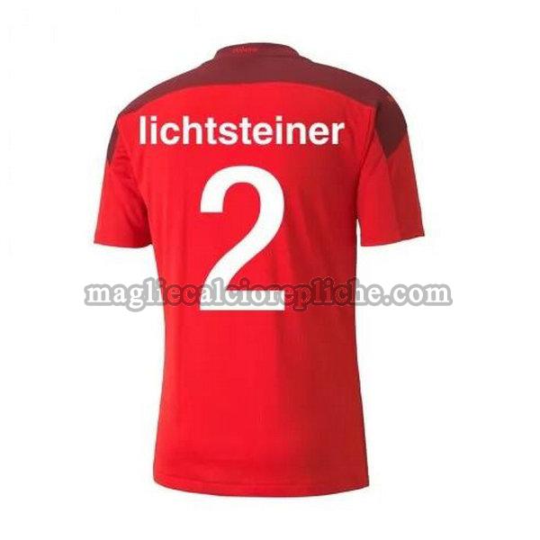 prima maglie calcio svizzera 2020-2021 lichsteiner 2 rosso