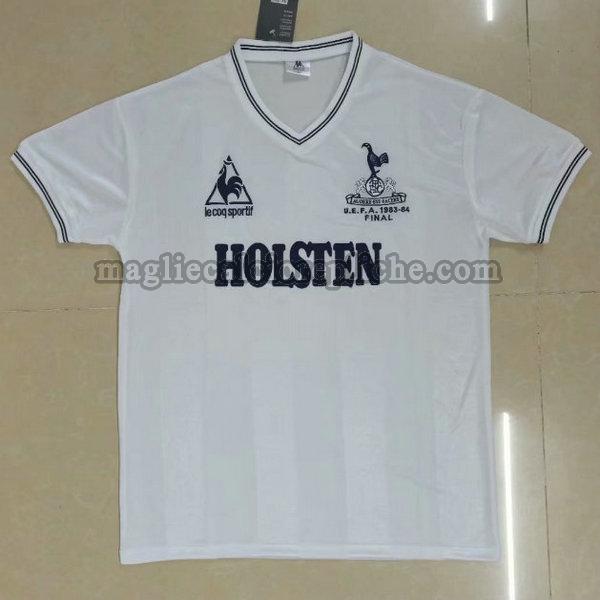 prima maglie calcio tottenham hotspur 1983-1984 bianco