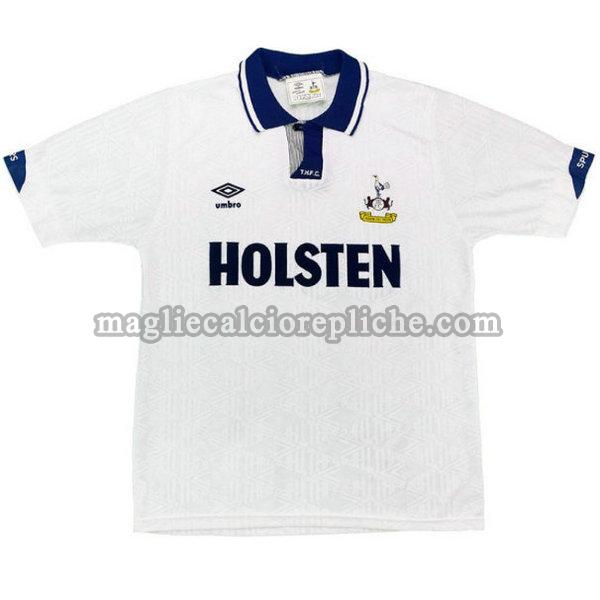 prima maglie calcio tottenham hotspur 1991-1993 bianco