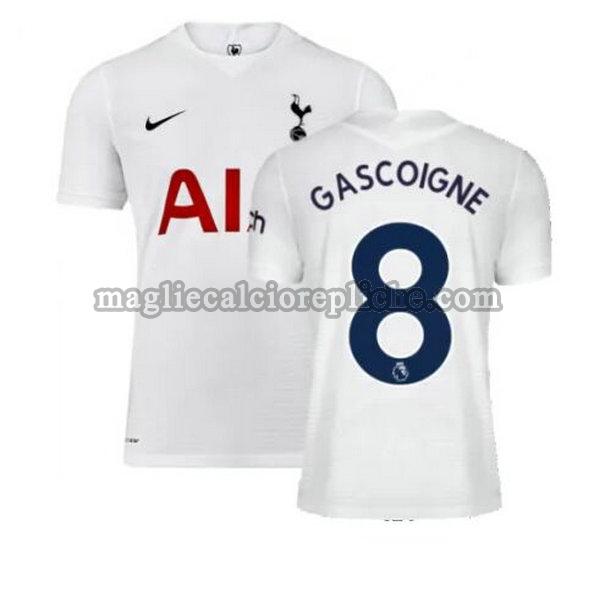 prima maglie calcio tottenham hotspur 2021 2022 gascoigne 8 bianco