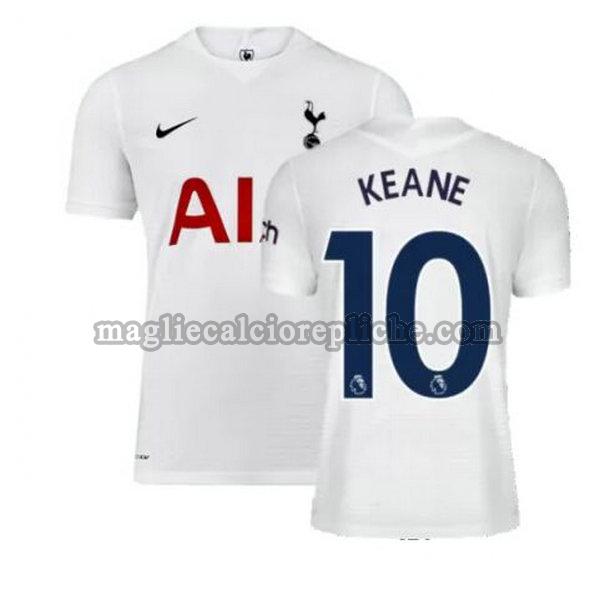 prima maglie calcio tottenham hotspur 2021 2022 keane 10 bianco