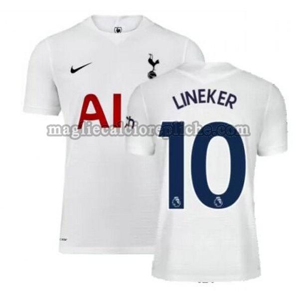 prima maglie calcio tottenham hotspur 2021 2022 lineker 10 bianco