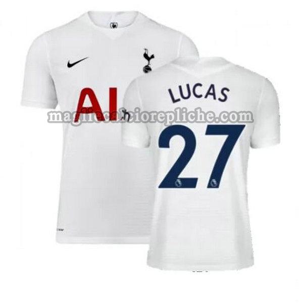 prima maglie calcio tottenham hotspur 2021 2022 lucas 27 bianco