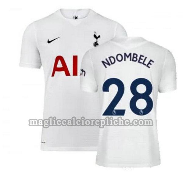 prima maglie calcio tottenham hotspur 2021 2022 ndombele 28 bianco