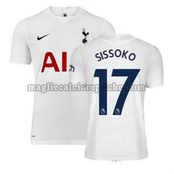 prima maglie calcio tottenham hotspur 2021 2022 sissoko 17 bianco